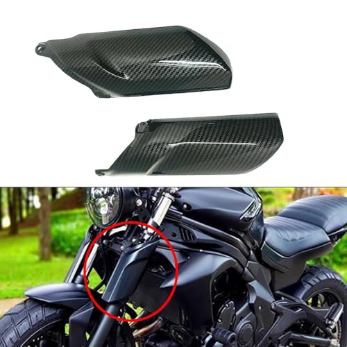 Für ER6N 2012 2016 Gabelstoßdämpferabdeckung Verkleidung Verkleidung Verkleidung verschönern Sie Ihren Motorrad-Look (Kohlefaser-Schwarz) von Advokingtap