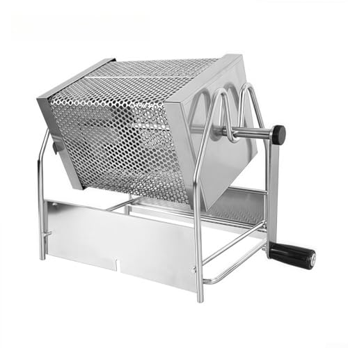 Kaffeeröster aus Edelstahl mit Drehkäfig und offenem Design für bequeme Überwachung, kompatibel mit direkter Flammenheizung Kaffeeröster aus Edelstahl mit Drehkäfig und offenem Design für bequeme Überwachung, kompatibel mit direkter Flammenheizung von Advokingtap