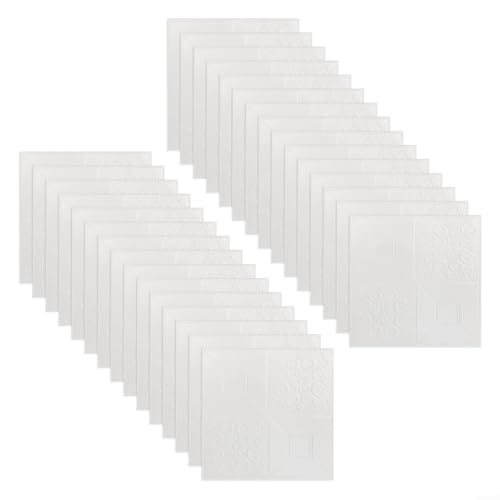 Kinderfreundliche 3D-Schaumstoff-Wandplatten, 30 Stück, selbstklebende Fliesen für einfache Anwendung in jedem Raum mit Geräuschreduzierung (Weiß1) von Advokingtap