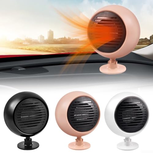 Kompaktes 12 V Auto-Heizgerät, schnelles und effizientes Abtauen für verbesserte Sicht, Schwarz von Advokingtap