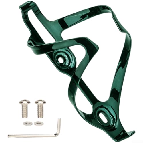 Leichter Fahrradflaschenhalter aus Aluminiumlegierung mit 65 mm Befestigungslochabstand, geeignet für Mountain- und Rennradrahmen (dunkelgrün) von Advokingtap