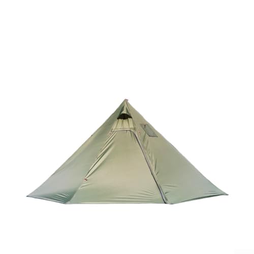 Leichtes Campingzelt mit feuerfesten Eigenschaften, ideal für Holzofen (grauweiß) von Advokingtap