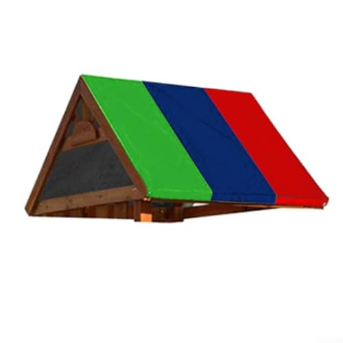 Leichtes Schattendach für Kinderspielgeräte, schützt das ganze Jahr über vor Sonne und Schmutz (grün, blau, rot) von Advokingtap