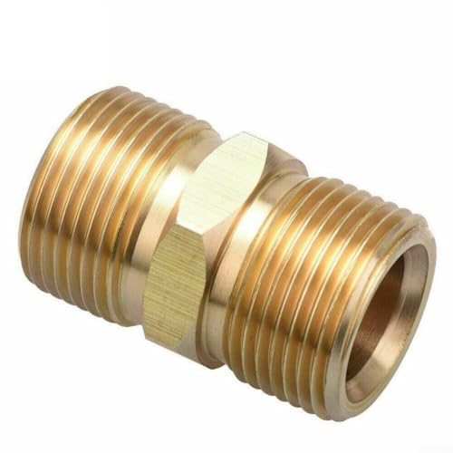 M22 männlicher Adapter für Hochdruckreiniger-Schlauch, massive Messingkonstruktion, 4500 PSI Kapazität von Advokingtap