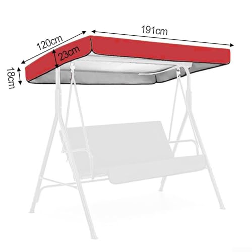 Outdoor Swing Cover, Wetterbeständige Überdachung Ersatz für Gartenmöbel (e) von Advokingtap