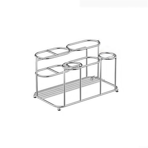 Platzsparender Zahnbürstenhalter zur Wandmontage aus hochwertigem Edelstahl (2 Tassen) von Advokingtap