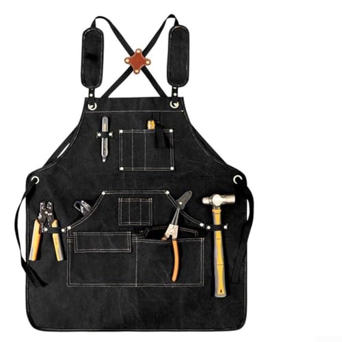 Robuste Arbeitsschürze aus Segeltuch mit wasserdichtem und verschleißfestem, dickem geteiltem Boden, Multi-Taschen-Layout für Werkzeugklassifizierung, perfekt für Holzbearbeitung und Gartenarbeit Robuste Arbeitsschürze aus Segeltuch mit wasserdichtem und verschleißfestem, dickem geteiltem Boden, Multi-Taschen-Layout für Werkzeugklassifizierung, perfekt für Holzbearbeitung und Gartenarbeit von Advokingtap