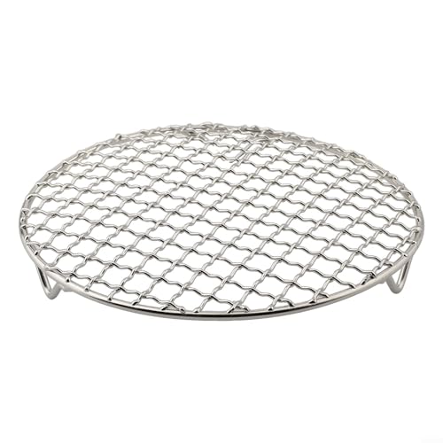 Runder Grillrost aus 201 Edelstahl zum Kühlen von Backwaren oder Grillen von Fleisch (20cm) von Advokingtap