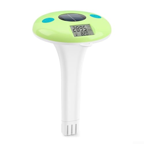Salinity and Temperature Pool Thermometer Digital, Waterproof and Solar Powered Device Salinity and Temperature Pool Thermometer Digital, Waterproof and Solar Powered Device von Advokingtap