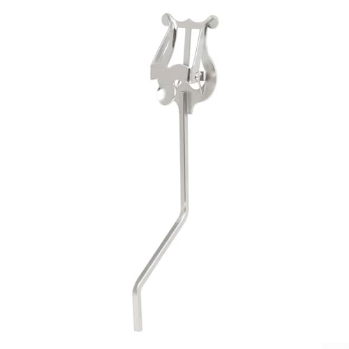 Saxophon-Lierclip für Notenblätter, tragbar und stabil, Halterung für Musiker (Silber) von Advokingtap
