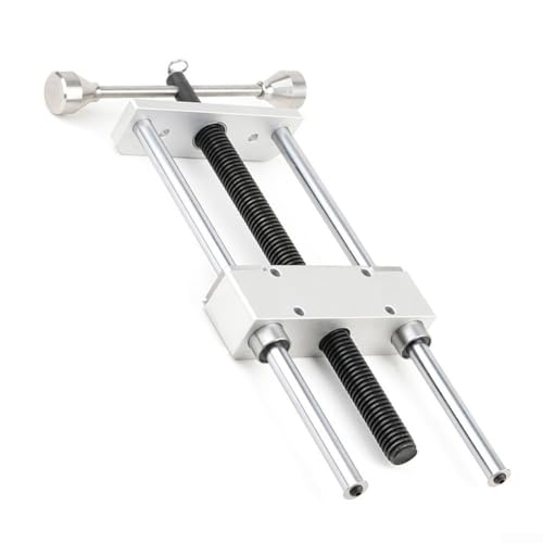 Schraubstock für Holzbearbeitungsprojekte mit verstellbaren Klemmen und vom Benutzer vorbereiteten Komponenten von Advokingtap