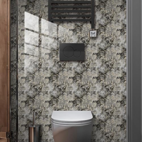 Selbstmarmor-Fliesenaufkleber, 10 Stück, für mühelose Umgestaltung in Küche und Bad (30 x 30 cm) von Advokingtap