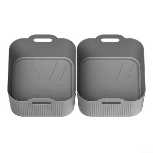 Silikon-Öltrenn-Design für AF500 Luftfritteuse, perfekt für 5 l und 10 l Größen (2 grau) von Advokingtap