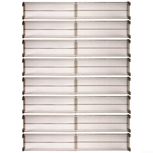Verstellbare Kunststoff-Schubladenteiler für die Organisation in Schubladen, Schränken und Schränken, transparente Aufbewahrungs-Trennwände für Kleidung, Socken und Küchenutensilien (16 Stück) von Advokingtap