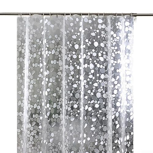 Wasserdichter EVA-Duschvorhang mit elegantem Streifenmuster und einfacher Installation (Wasserwürfel) von Advokingtap