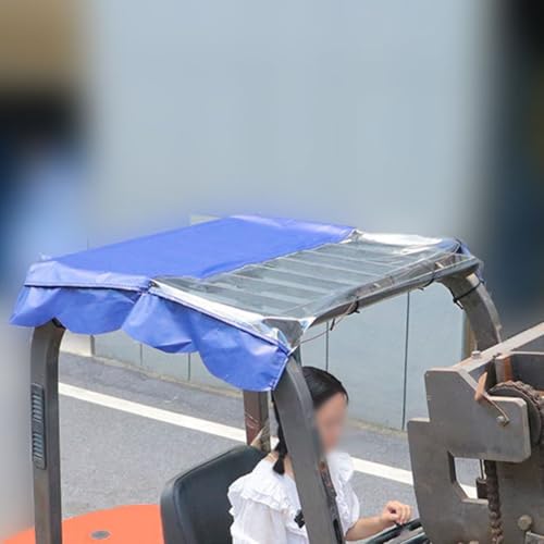 Zuverlässiges Sonnenschutzdach für Gabelstapler, 105 x 140 cm, PVC, einfaches Bindungsseil-Design für Wetterschutz, Grau 105 x 125 cm Zuverlässiges Sonnenschutzdach für Gabelstapler, 105 x 140 cm, PVC, einfaches Bindungsseil-Design für Wetterschutz, Grau 105 x 125 cm von Advokingtap