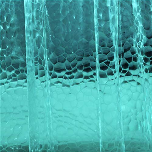Adwaita Duschvorhang, 3D-Motiv Würfel und Blasen, Blaugrün von Adwaita