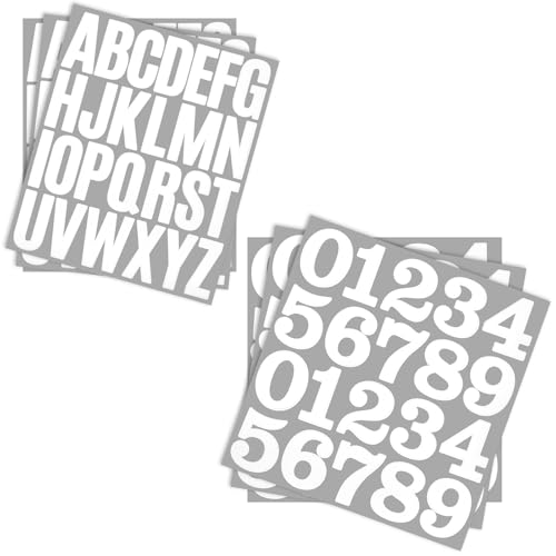 138 Stück 5 cm Briefkastenbuchstaben und Zahlen für Außen, Selbstklebendes Vinyl-Alphabet-Buchstaben-Zahlen-Set, Weiße Buchstaben- und Zahlenaufkleber Adressnummer für Briefkastenschilder Autos 138 Stück 5 cm Briefkastenbuchstaben und Zahlen für Außen, Selbstklebendes Vinyl-Alphabet-Buchstaben-Zahlen-Set, Weiße Buchstaben- und Zahlenaufkleber Adressnummer für Briefkastenschilder Autos von Aeaocvo