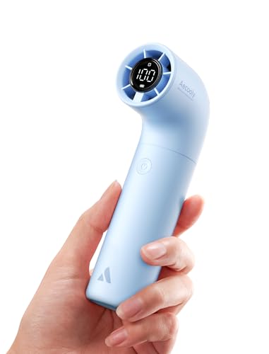 Aecooly Tragbarer Handventilator,Turbo-Mini-Ventilator,16500 U/min High Speed Aero,5 Geschwindigkeiten,Bis zu 14 Stunden Kühlzeit,Taschenventilator Akku für Reisen,Geschenke für FrauenBlau Aecooly Tragbarer Handventilator,Turbo-Mini-Ventilator,16500 U/min High Speed Aero,5 Geschwindigkeiten,Bis zu 14 Stunden Kühlzeit,Taschenventilator Akku für Reisen,Geschenke für FrauenBlau von Aecooly
