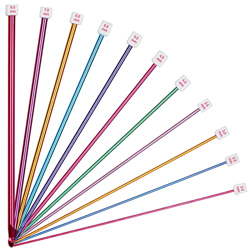 Aeelike 11 Stück Tunesische Häkelnadel aus Aluminium, 27 cm leicht Tunesische Häkelnadeln Set mit Glatter Häkelkopf und langer Griff, 2,0-8,0 mm Afghanische Häkelnadeln für Anfänger Erwachsene Profis Aeelike 11 Stück Tunesische Häkelnadel aus Aluminium, 27 cm leicht Tunesische Häkelnadeln Set mit Glatter Häkelkopf und langer Griff, 2,0-8,0 mm Afghanische Häkelnadeln für Anfänger Erwachsene Profis von Aeelike