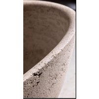 Leichte Travertin-Badewanne - 70 Zoll L X 37 B 20 H Handgefertigte Ovale Freistehende Steinwanne Moderne Badewanne Vollständig Anpassbar Leichte Travertin-Badewanne - 70 Zoll L X 37 B 20 H Handgefertigte Ovale Freistehende Steinwanne Moderne Badewanne Vollständig Anpassbar von Aegeanmarble