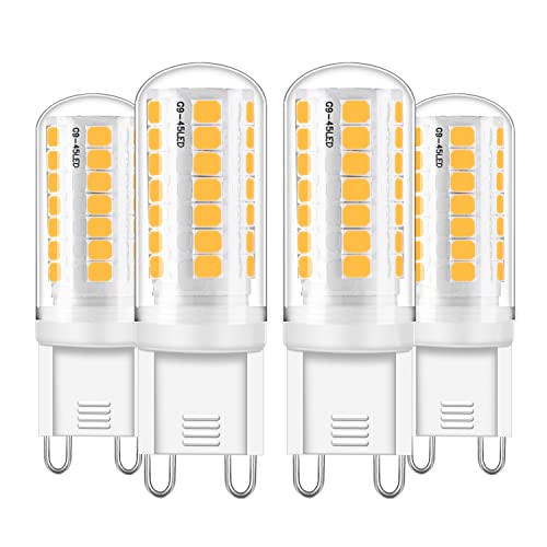 Aegislogic G9 LED Dimmbar Glühbirne 3W, Warmweiß 3000K, Stiftsocke, Kein Flackern, 360° Abstrahlwinkel, AC 220-240V Hell von Aegislogic