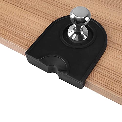 Kaffee Tamper Matte, Ailao Silikon Kaffee Matte Tampering Corner Matte Anti-Rutsch-Kaffee Tamper Halter Pad Matte für Espresso Siebträger, Schwarz Kaffee Tamper Matte, Ailao Silikon Kaffee Matte Tampering Corner Matte Anti-Rutsch-Kaffee Tamper Halter Pad Matte für Espresso Siebträger, Schwarz von Aeloa