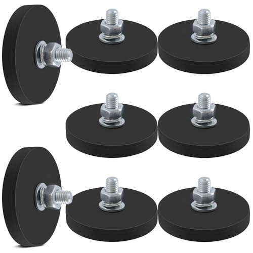 Aenienoe 8Stück Magnet mit Gewinde Neodym Magnete Gummiert 43mm Extra Stark mit M6 Außengewinde 15kg Haftkraft Sehr Starke Magneten Aenienoe 8Stück Magnet mit Gewinde Neodym Magnete Gummiert 43mm Extra Stark mit M6 Außengewinde 15kg Haftkraft Sehr Starke Magneten von Aenienoe
