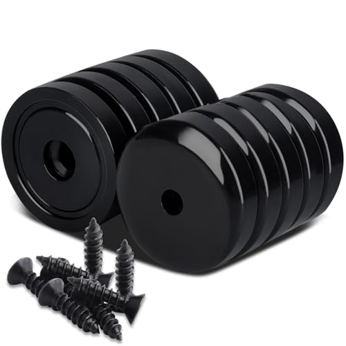 Aenienoe Magnete Extra Stark 32mm Neodym Magnete mit Loch 40kg Magnet zum Anschrauben Starke Magnete zum Schrauben Topfmagnet für Werkstatteinrichtung 10 Stück Schwarz von Aenienoe