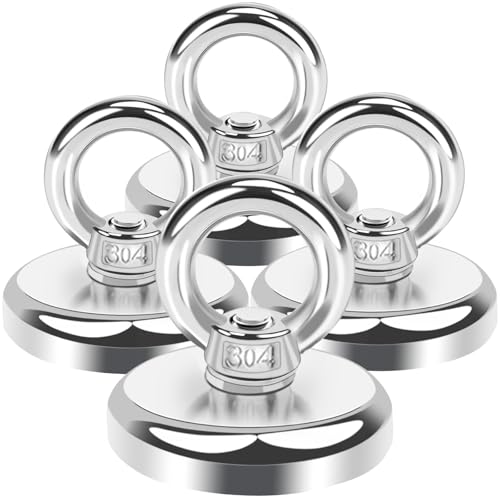 Aenienoe Magnete Stark Groß 45kg Neodym Magnet Extra Starke Magneten Starker Halt Magnetfischen mit öse Schrauben für Magnet Fischen in Haus,Werkstatt,Wasser D32mm 4Stück Aenienoe Magnete Stark Groß 45kg Neodym Magnet Extra Starke Magneten Starker Halt Magnetfischen mit öse Schrauben für Magnet Fischen in Haus,Werkstatt,Wasser D32mm 4Stück von Aenienoe