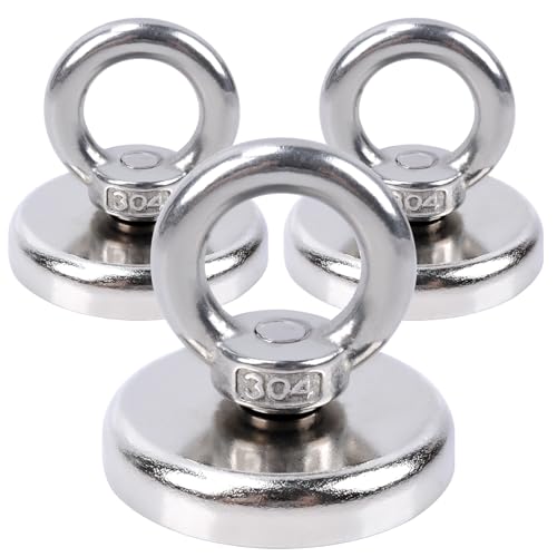 Aenienoe Starke Magnete Stark Groß Neodym Magnet Extra Starke Magneten Starker 48mm Halt Magnetfischen mit öse Schrauben für Magnet Fischen in Haus,Werkstatt,Wasser 3Stück Aenienoe Starke Magnete Stark Groß Neodym Magnet Extra Starke Magneten Starker 48mm Halt Magnetfischen mit öse Schrauben für Magnet Fischen in Haus,Werkstatt,Wasser 3Stück von Aenienoe