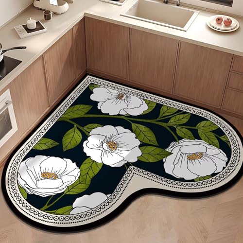 Aeoauter Küchenteppich Waschbar rutschfest 140x140cm | Küchenläufer Saugfähig Küchen Teppich Läufer Flur Leicht Zu Reinigen Küchenmatte für Küche Waschküche Aeoauter Küchenteppich Waschbar rutschfest 140x140cm | Küchenläufer Saugfähig Küchen Teppich Läufer Flur Leicht Zu Reinigen Küchenmatte für Küche Waschküche von Aeoauter