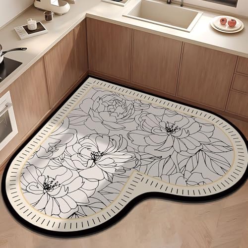 Aeoauter Küchenteppich rutschfest Waschbar 120x120 cm | Moderner Weiche & Langlebige Antirutschunterlage Küchenläufer Teppich für Flur Fußmatte Wohnzimmer Aeoauter Küchenteppich rutschfest Waschbar 120x120 cm | Moderner Weiche & Langlebige Antirutschunterlage Küchenläufer Teppich für Flur Fußmatte Wohnzimmer von Aeoauter