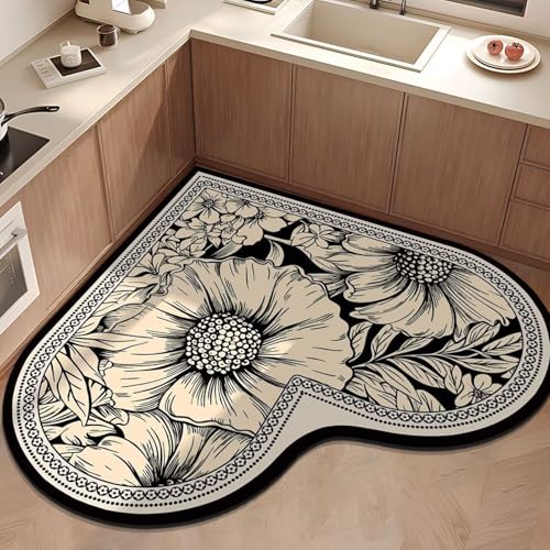 Aeoauter Küchenteppich rutschfest Waschbar 80x80cm | Weiche & Langlebige Antirutschunterlage Küchenläufer Teppich für Wohnzimmer Kinderzimmer Flur Aeoauter Küchenteppich rutschfest Waschbar 80x80cm | Weiche & Langlebige Antirutschunterlage Küchenläufer Teppich für Wohnzimmer Kinderzimmer Flur von Aeoauter