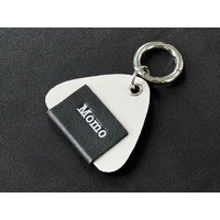 Personalisierte Leder Dog Tag - Onigiri von AeonLeatherStudio