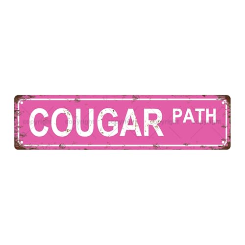COUGAR PATH Sugar Vintage Metallblech Straßenschild Bar Cafe Garage Höhle Zuhause Zimmer Wand Badezimmer Bauernhaus Garten Veranda Terrasse Dekor 40,6 x 10,2 cm COUGAR PATH Sugar Vintage Metallblech Straßenschild Bar Cafe Garage Höhle Zuhause Zimmer Wand Badezimmer Bauernhaus Garten Veranda Terrasse Dekor 40,6 x 10,2 cm von Aeontinity