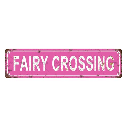 Fairy Crossing People Vintage Metallblech Straßenschild Bar Cafe Garage Höhle Zuhause Zimmer Wand Badezimmer Bauernhaus Garten Veranda Terrasse Dekor 40,6 x 10,2 cm Fairy Crossing People Vintage Metallblech Straßenschild Bar Cafe Garage Höhle Zuhause Zimmer Wand Badezimmer Bauernhaus Garten Veranda Terrasse Dekor 40,6 x 10,2 cm von Aeontinity