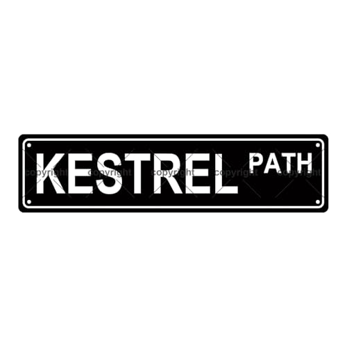 KESTREL PATH Animal Metallblech Straßenschild Bar Cafe Garage Höhle Zuhause Zimmer Wand Badezimmer Bauernhaus Garten Veranda Terrasse Dekor 40,6 x 10,2 cm KESTREL PATH Animal Metallblech Straßenschild Bar Cafe Garage Höhle Zuhause Zimmer Wand Badezimmer Bauernhaus Garten Veranda Terrasse Dekor 40,6 x 10,2 cm von Aeontinity