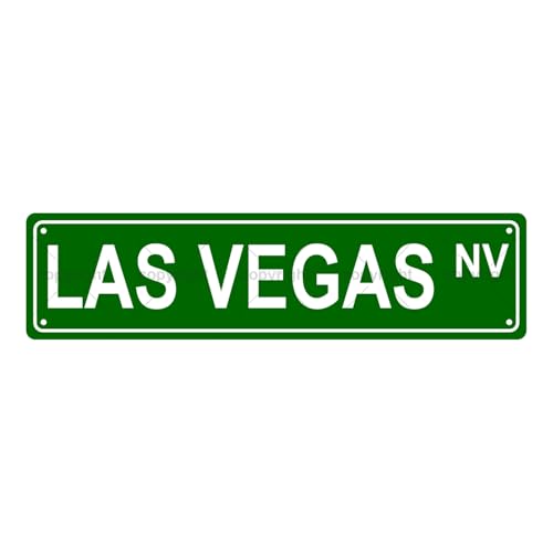 LAS VEGAS NV Location Metallblech Straßenschild Bar Cafe Garage Höhle Zuhause Zimmer Wand Badezimmer Bauernhaus Garten Veranda Terrasse Dekor 40,6 x 10,2 cm LAS VEGAS NV Location Metallblech Straßenschild Bar Cafe Garage Höhle Zuhause Zimmer Wand Badezimmer Bauernhaus Garten Veranda Terrasse Dekor 40,6 x 10,2 cm von Aeontinity