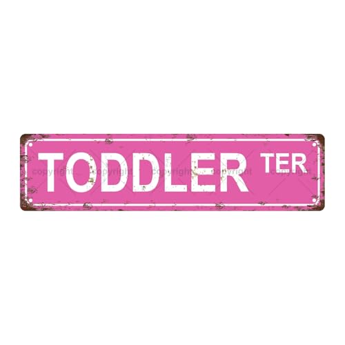 TODDLER TER People Vintage Metallblech Straßenschild Bar Cafe Garage Höhle Zuhause Zimmer Wand Badezimmer Bauernhaus Garten Veranda Terrasse Dekor 40,6 x 10,2 cm TODDLER TER People Vintage Metallblech Straßenschild Bar Cafe Garage Höhle Zuhause Zimmer Wand Badezimmer Bauernhaus Garten Veranda Terrasse Dekor 40,6 x 10,2 cm von Aeontinity