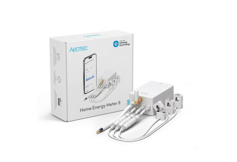 Aeotec Drehstromzähler Aeotec Home Energy Meter 8 - drei Klemmen 60A von Aeotec