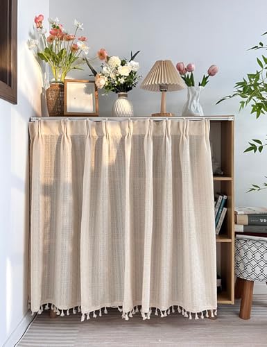 Aeovot Schrank-Vorhang Zum Schieben, Staubdichter Regal Vorhang für Küchenschrank - Retro Kurze Tüll Vorhang für Schrank Privatsphäre Schrankvorhänge Küche Selbstklebend für Badezimmer(50x60 cm) Aeovot Schrank-Vorhang Zum Schieben, Staubdichter Regal Vorhang für Küchenschrank - Retro Kurze Tüll Vorhang für Schrank Privatsphäre Schrankvorhänge Küche Selbstklebend für Badezimmer(50x60 cm) von Aeovot