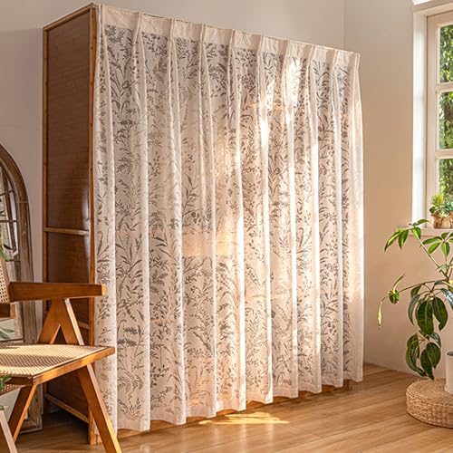 Aeovot Schrank Vorhang Zum Schieben - Staubdichter Regal Vorhang für Schrank Küchenschrank Kleiderschrank, Schrankvorhang für Offenes Regal Schrankvorhänge Küche Verdunkelung/Sichtschutz(E,80x150 cm) von Aeovot