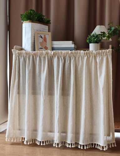 Aeovot Schrankvorhang, Schrank Vorhang mit Schiene Staubdichter Regal Vorhang Küchenschrank für Schrankvorhänge Küche Blackout Curtains(80x150 cm) von Aeovot