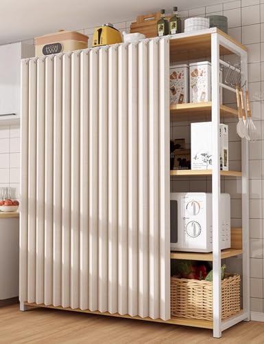 Aeovot Schrankvorhang, Staubdichter Regal Vorhang Küchenschrank, Schrank Vorhang Zum Schieben, Wasserdicht Vorhang für Schrank Offenes Regal Bücherregal Faltbare Schrankvorhänge Küche(Beige,40x80 cm) Aeovot Schrankvorhang, Staubdichter Regal Vorhang Küchenschrank, Schrank Vorhang Zum Schieben, Wasserdicht Vorhang für Schrank Offenes Regal Bücherregal Faltbare Schrankvorhänge Küche(Beige,40x80 cm) von Aeovot