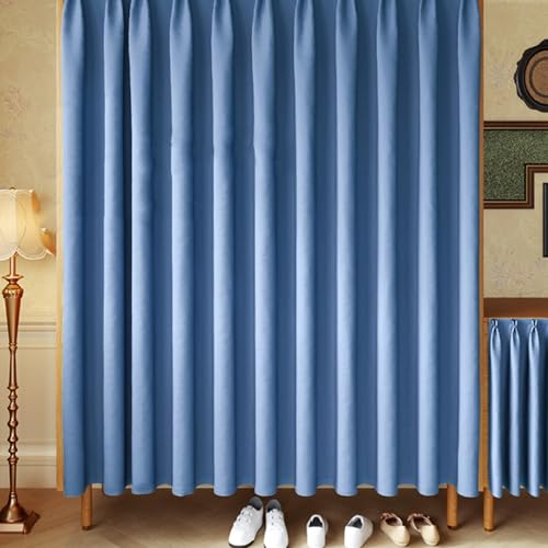 Aeovot Schrankvorhang Zum Schieben Schrank Vorhang Privatsphäre Staubdichter Verdunkelung Vorhang für Offenes Regal Schrank Schrankvorhänge für Küche Küchenschrank Kleiderschrank(I,350x260 cm) von Aeovot