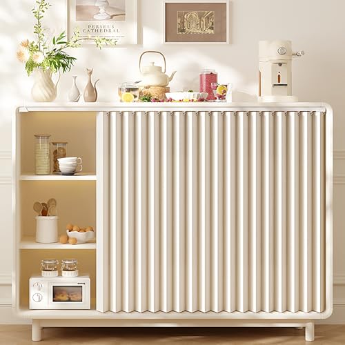 Vorhang Küchenschrank, Staubdichter Schrank Vorhang Schrankvorhang Zum Schieben Selbstklebend, Verdunkelung Privatsphäre Kunstleinen Küche Regal Vorhang für Schrank Bücherregal(Beige,150x70 cm) von Aeovot