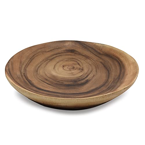 Aeravida Schöne Maserung Regenbaum Holz gebeizt rund 25,4 cm Servierschale | Moderne Servierschale | Regenbaum Holz Küche Dekor | Handgefertigte Schüssel | Geschenk für besondere Tage Aeravida Schöne Maserung Regenbaum Holz gebeizt rund 25,4 cm Servierschale | Moderne Servierschale | Regenbaum Holz Küche Dekor | Handgefertigte Schüssel | Geschenk für besondere Tage von AeraVida