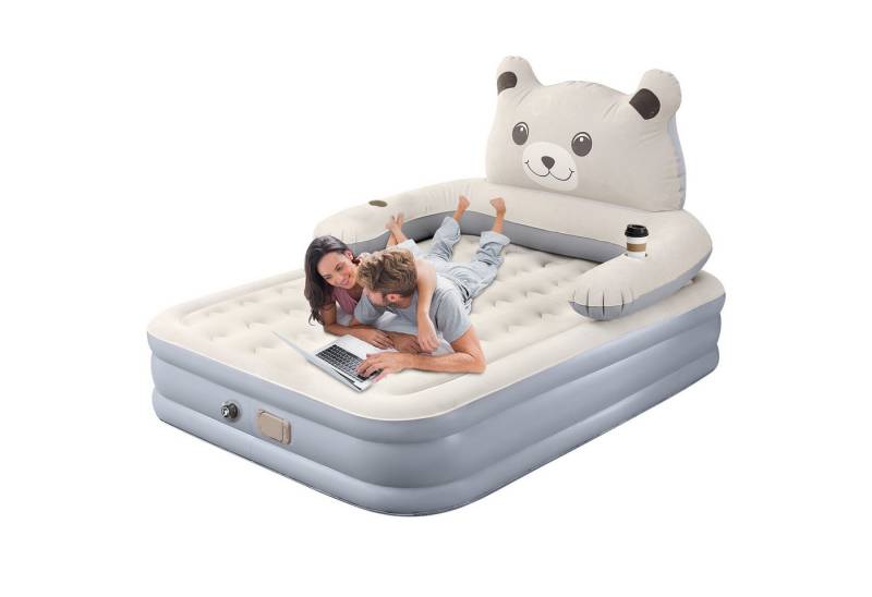 AeroAxis Luftbett Luftmatratze aus Flockvelours mit elektrischer Luftpumpe Matratze, 300 kg, 2 Personen, wasserabweisend, selbstaufblasend, 0,4 mm AeroAxis Luftbett Luftmatratze aus Flockvelours mit elektrischer Luftpumpe Matratze, 300 kg, 2 Personen, wasserabweisend, selbstaufblasend, 0,4 mm von AeroAxis