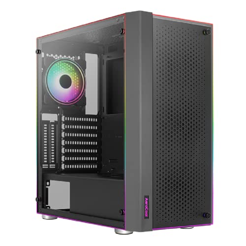 AeroCool Gehäuse Midi Scribble ARGB MicroATX/ATX/Mini-ITX, Black, ACCM-PB28033.11 von AeroCool